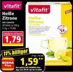 Norma VitaFit Heiße Zitrone mit Limette Angebot