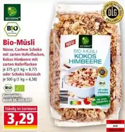 Norma Bio-Sonne Bio-Müsli Kokos Himbeere Angebot