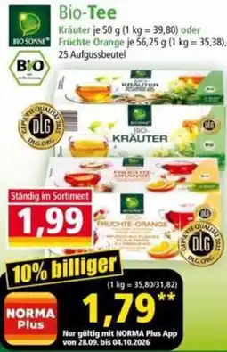 Norma Bio-Tee Angebot