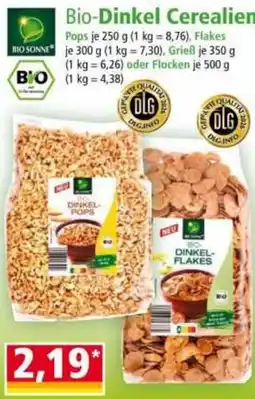 Norma Bio-Sonne Bio-Dinkel Cerealien Angebot