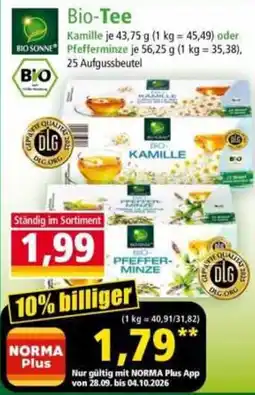 Norma Bio-Tee Angebot