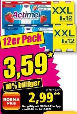 Norma Actimel Angebot