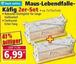 Norma Maus-Lebendfalle-Käfig 2er-Set Angebot