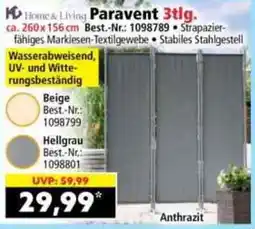 Norma Home & Living Paravent 3tlg. Angebot