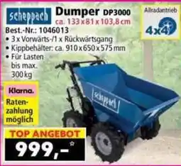 Norma Scheppach Dumper DP3000 Angebot