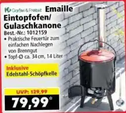 Norma Gorlan & Freizeit Emaille Eintopfoden/Gulaschkanone Angebot