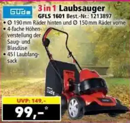 Norma Gude 3in1 Laubsauger GFLS 1601 Angebot