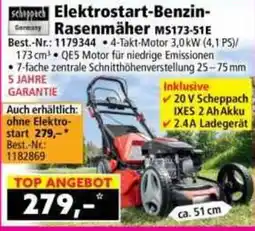 Norma Elektrostart-Benzin-Rasenmäher MS173-51E Angebot