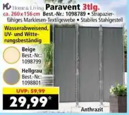 Norma Paravent 3tlg. Angebot