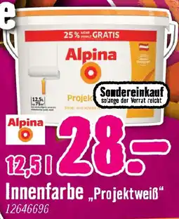 Hornbach Alpina Innenfarbe „Projektweiß“ Angebot