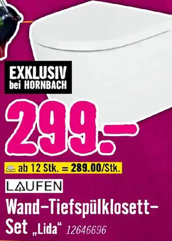 Hornbach Laufen Wand-Tiefspülklosett-Set „Lida“ Angebot