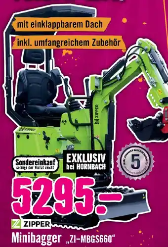 Zipper Minibagger "ZI-MBGS660"
