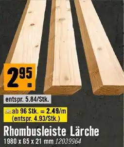 Hornbach Rhombusleiste Lärche Angebot