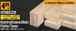 Hornbach Konstruktionsvollholz Fichte/Tanne Angebot