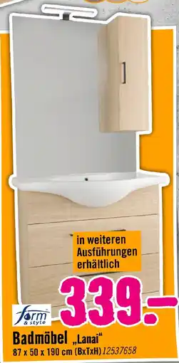 Hornbach form & style Badmöbel „Lanai“ Angebot