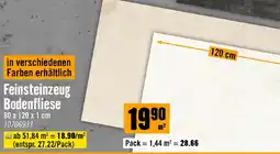 Hornbach Feinsteinzeug Bodenfliese Angebot