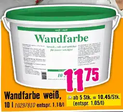 Hornbach Wandfarbe weiß Angebot