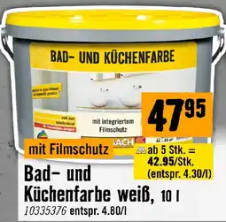 Hornbach Bad- und Küchenfarbe weiß Angebot
