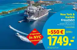 Lidl New York & Karibik Kreuzfahrt Mittelklasse-Hotel Angebot