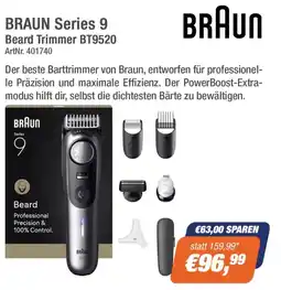 e-tec BRAUN Series 9 Beard Trimmer BT9520 Angebot