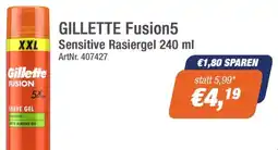 e-tec Gillette Fusion5 Sensitive Rasiergel Angebot