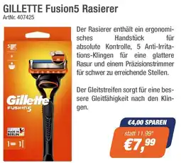 e-tec Gillette Fusion5 Rasierer Angebot