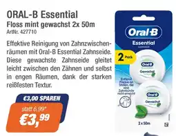 e-tec Oral-B Essential Floss mint gewachst Angebot