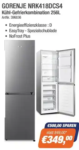 e-tec Gorenje Kühl-Gefrierkombination Angebot