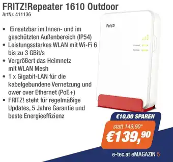 FRITZ! Repeater 1610 Outdoor