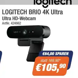 e-tec Logitech Brio 4K Ultra Ultra HD-Webcam Angebot