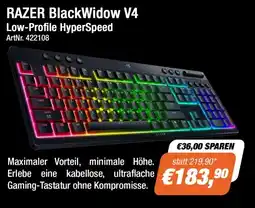 e-tec RAZER BlackWidow V4 Low-Profile HyperSpeed Angebot
