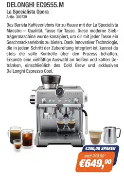 e-tec DeLonghi La Specialista Opera Angebot