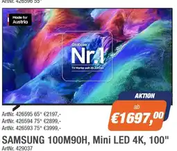 e-tec Samsung 100M90H, Mini LED 4K, 100" Angebot