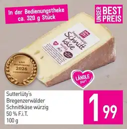 Sutterlüty Sutterlüty's Bregenzerwälder Schnittkäse würzig Angebot