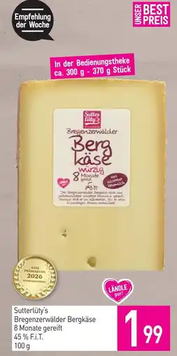 Sutterlüty Sutterlüty's Bregenzerwälder Bergkäse Angebot