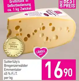 Sutterlüty Sutterlüty's Bregenzerwälder Emmentaler Angebot