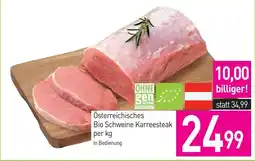 Sutterlüty Österreichisches Bio Schweine Karreestek Angebot