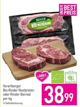 Sutterlüty Vorarlberger Bio Rinder Rostbraten Angebot