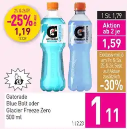 Sutterlüty Gatorade Blue Bolt oder Glacier Freeze Zero Angebot