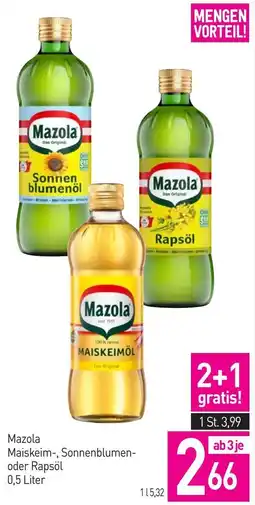 Sutterlüty Mazola Maiskeim-, Sonnenblumen- oder Rapsöl Angebot