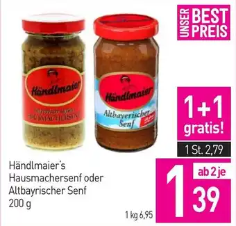 Sutterlüty Händlmaier's Hausmachersenf oder Altbayerischer Senf Angebot