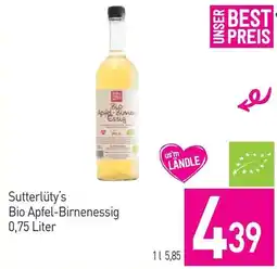 Sutterlüty Sutterlüty's Bio Apfel-Birnenessig Angebot