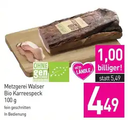 Sutterlüty Metzgerei Walser Bio Karreespeck Angebot