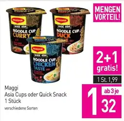 Sutterlüty Maggi Asia Cups oder Quick Snack Angebot