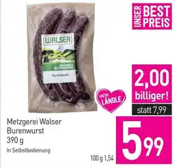 Sutterlüty Metzgerei Walser Burenwurst Angebot
