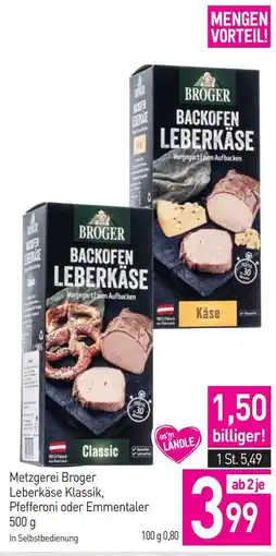 Sutterlüty Metzgerei Broger Leberkäse Klassik Angebot
