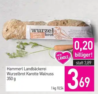 Sutterlüty Hammerl Landbäckerei Wurzelbrot Karotte Walnuss Angebot