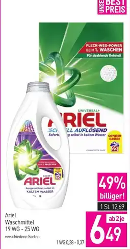 Sutterlüty Ariel Waschmittel Angebot