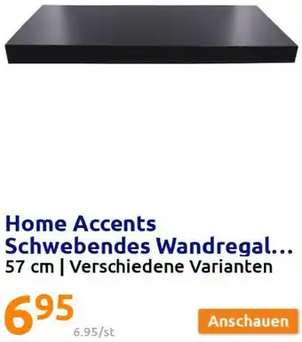 Action Home Accents Schwebendes Wandregal 57 cm Angebot