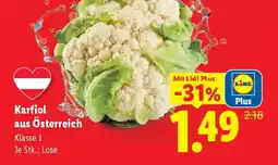 Lidl Karfiol aus Österreich Angebot
